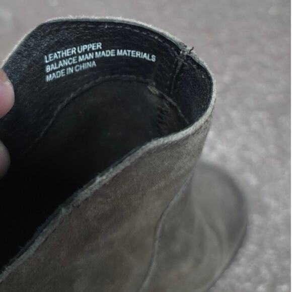 Born Women Kerri Avola Ankle Boots US 8 M brown leather suede low heel zipper - Picture 5 of 10